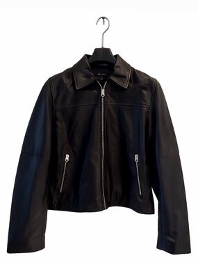 New w/ Tags Rag & Bone Black Leather Jacket size Small